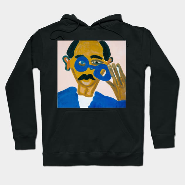 Man with blue glasses Hoodie by DadOfMo Designs